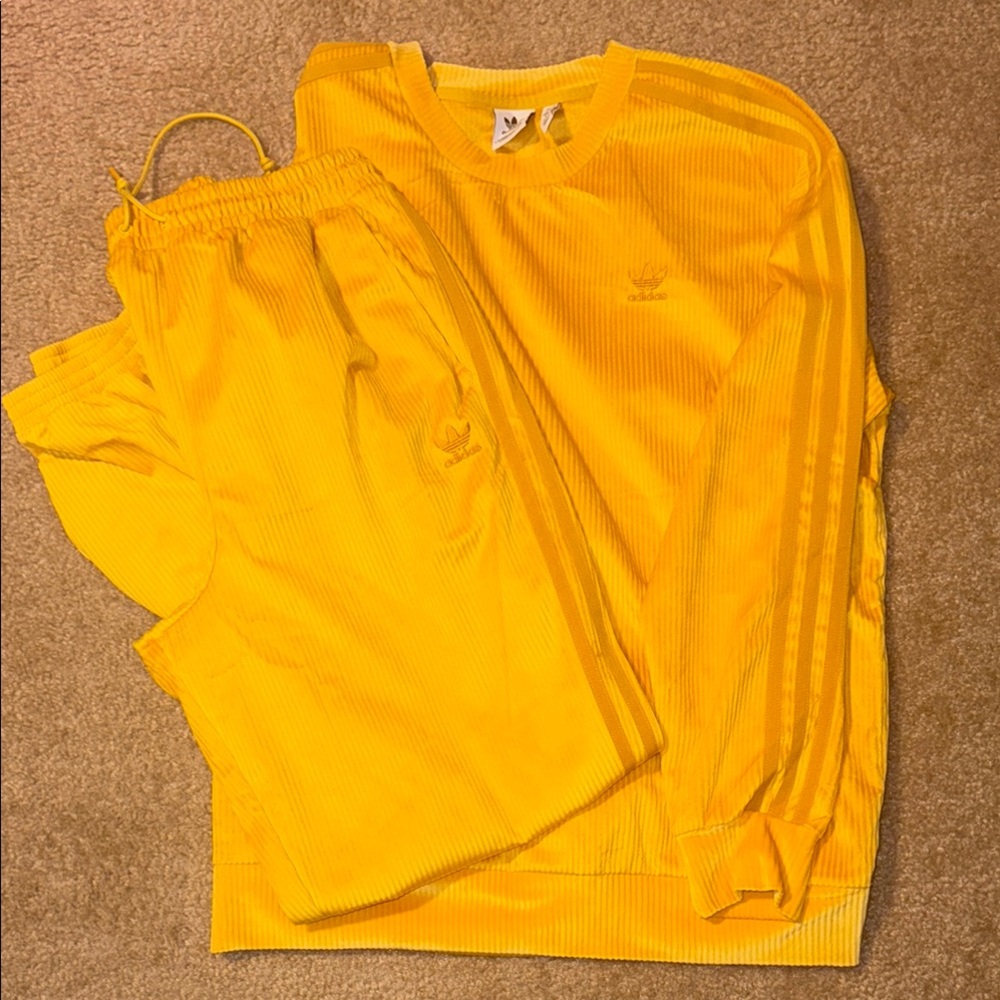 Golden Yellow Adidas Tracksuit